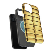 Gold Bar 4 Tough Cases For Apple iPhone (17, 16, 15, 14, 13, 12, 11, X, SE, 8, 7/ Air, Plus, Pro, Max, Mini, XR, XS), Print in USA