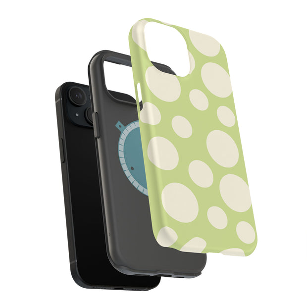 Circle Dots Tough Cases For Apple iPhone (17, 16, 15, 14, 13, 12, 11, X, SE, 8, 7/ Air, Plus, Pro, Max, Mini, XR, XS), Print in USA