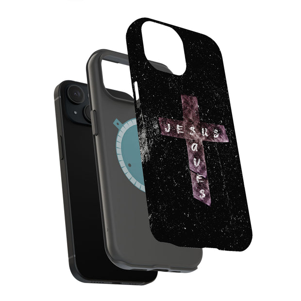Jesus Saves 1 Tough Cases For Apple iPhone (17, 16, 15, 14, 13, 12, 11, X, SE, 8, 7/ Air, Plus, Pro, Max, Mini, XR, XS), Print in USA