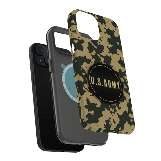 US Army 1 Tough Cases For Apple iPhone (17, 16, 15, 14, 13, 12, 11, X, SE, 8, 7/ Air, Plus, Pro, Max, Mini, XR, XS), Print in USA