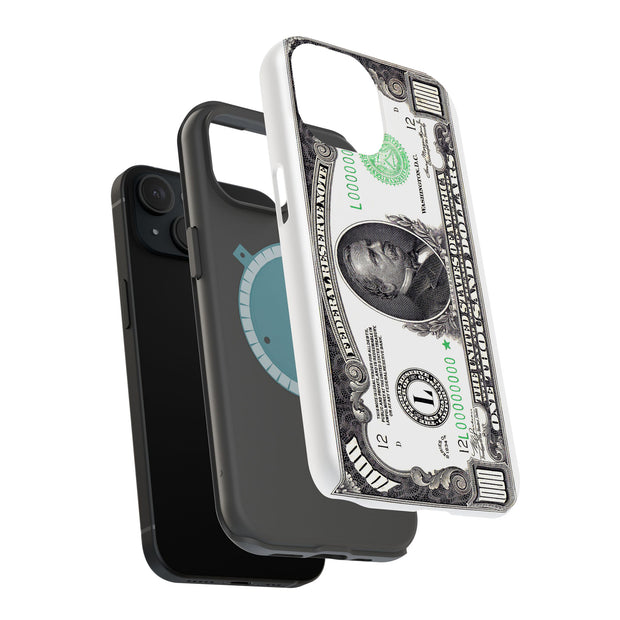 1,000 Dollars Tough Cases For Apple iPhone (17, 16, 15, 14, 13, 12, 11, X, SE, 8, 7/ Air, Plus, Pro, Max, Mini, XR, XS), Print in USA