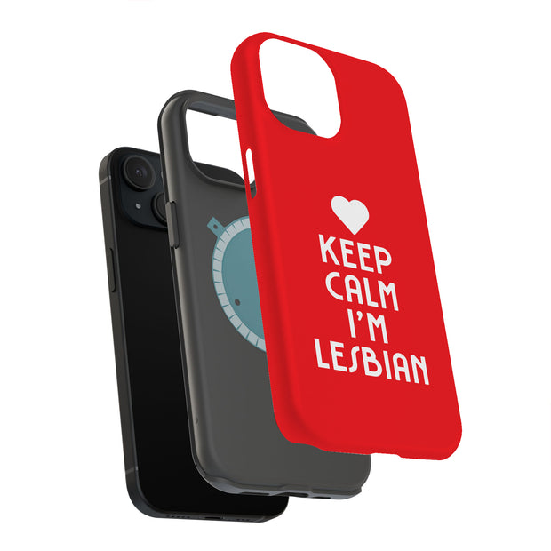 Keep Calm LGBT Tough Cases For Apple iPhone (17, 16, 15, 14, 13, 12, 11, X, SE, 8, 7/ Air, Plus, Pro, Max, Mini, XR, XS), Print in USA