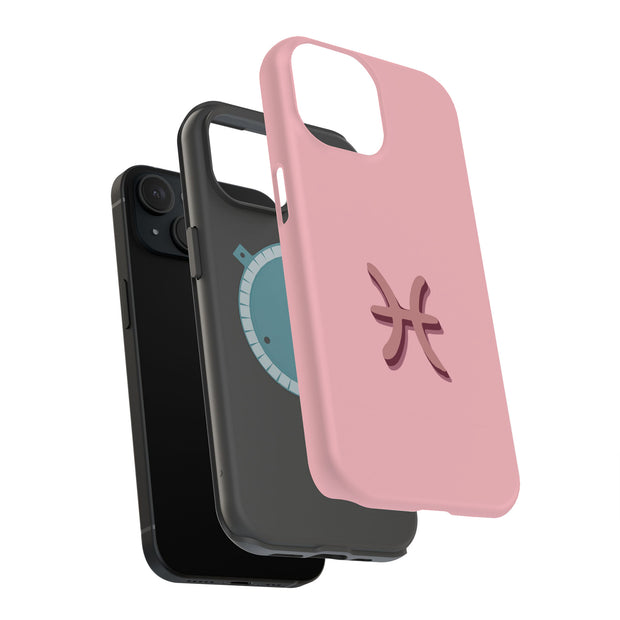 Pisces Signs Tough Cases For Apple iPhone (17, 16, 15, 14, 13, 12, 11, X, SE, 8, 7/ Air, Plus, Pro, Max, Mini, XR, XS), Print in USA