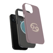 Cancer Zodiac Tough Cases For Apple iPhone (17, 16, 15, 14, 13, 12, 11, X, SE, 8, 7/ Air, Plus, Pro, Max, Mini, XR, XS), Print in USA
