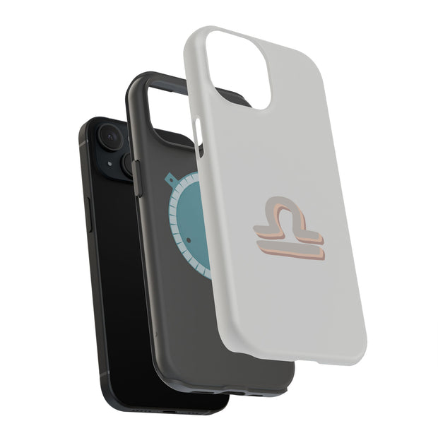 Libra Zodiac Tough Cases For Apple iPhone (17, 16, 15, 14, 13, 12, 11, X, SE, 8, 7/ Air, Plus, Pro, Max, Mini, XR, XS), Print in USA