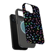 Astrology Signs Tough Cases For Apple iPhone (17, 16, 15, 14, 13, 12, 11, X, SE, 8, 7/ Air, Plus, Pro, Max, Mini, XR, XS), Print in USA
