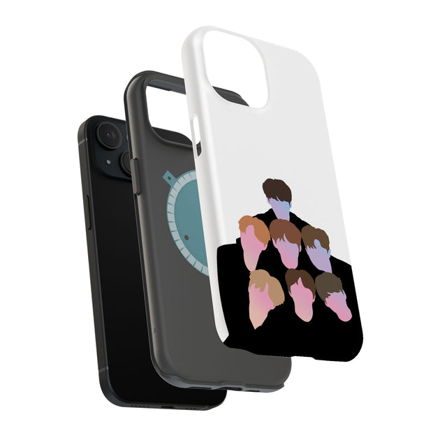 BTS KPOP 8 Tough Cases For Apple iPhone (17, 16, 15, 14, 13, 12, 11, X, SE, 8, 7/ Air, Plus, Pro, Max, Mini, XR, XS), Print in USA