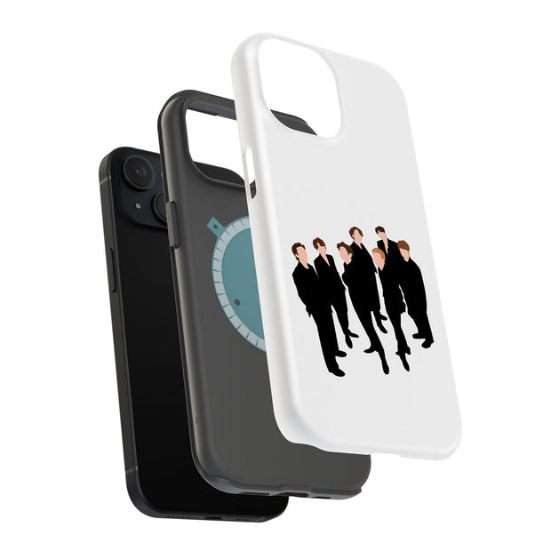 BTS Bangtan 12 Tough Cases For Apple iPhone (17, 16, 15, 14, 13, 12, 11, X, SE, 8, 7/ Air, Plus, Pro, Max, Mini, XR, XS), Print in USA