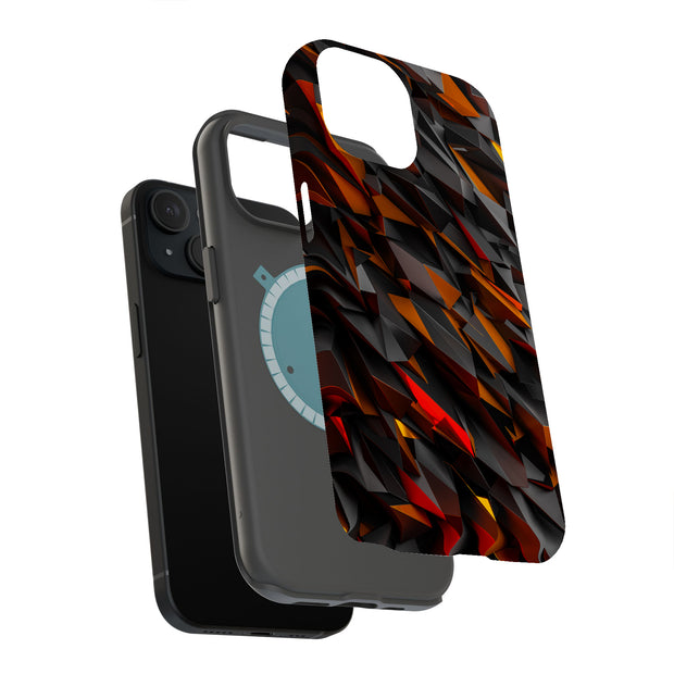 Geometric 4 Tough Cases For Apple iPhone (17, 16, 15, 14, 13, 12, 11, X, SE, 8, 7/ Air, Plus, Pro, Max, Mini, XR, XS), Print in USA