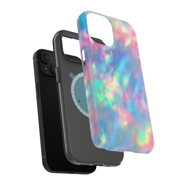Opal Marble 1 Tough Cases For Apple iPhone (17, 16, 15, 14, 13, 12, 11, X, SE, 8, 7/ Air, Plus, Pro, Max, Mini, XR, XS), Print in USA
