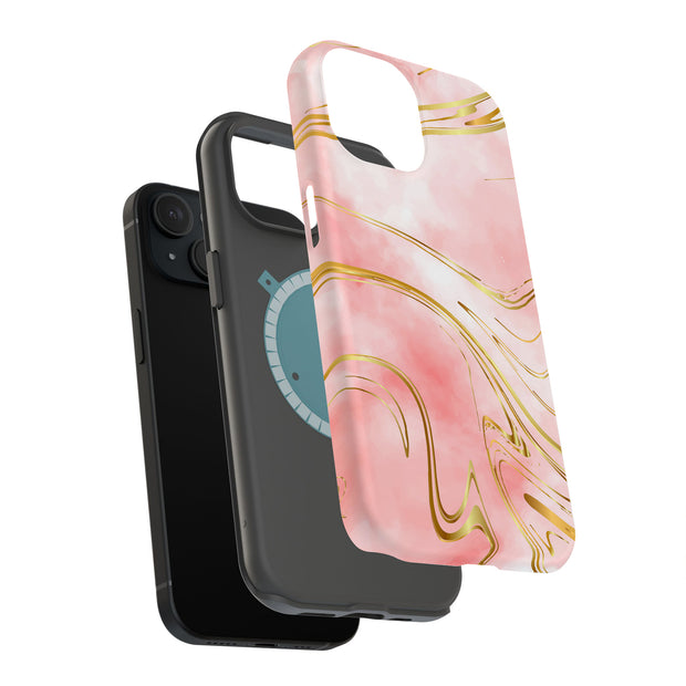 Opal Marble 5 Tough Cases For Apple iPhone (17, 16, 15, 14, 13, 12, 11, X, SE, 8, 7/ Air, Plus, Pro, Max, Mini, XR, XS), Print in USA