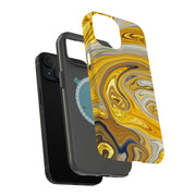 Opal Marble 12 Tough Cases For Apple iPhone (17, 16, 15, 14, 13, 12, 11, X, SE, 8, 7/ Air, Plus, Pro, Max, Mini, XR, XS), Print in USA