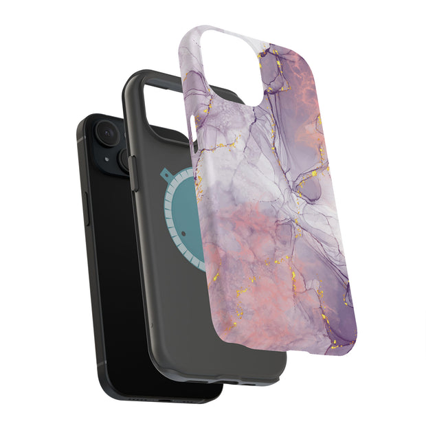 Opal Marble 17 Tough Cases For Apple iPhone (17, 16, 15, 14, 13, 12, 11, X, SE, 8, 7/ Air, Plus, Pro, Max, Mini, XR, XS), Print in USA