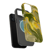 Opal Marble 20 Tough Cases For Apple iPhone (17, 16, 15, 14, 13, 12, 11, X, SE, 8, 7/ Air, Plus, Pro, Max, Mini, XR, XS), Print in USA