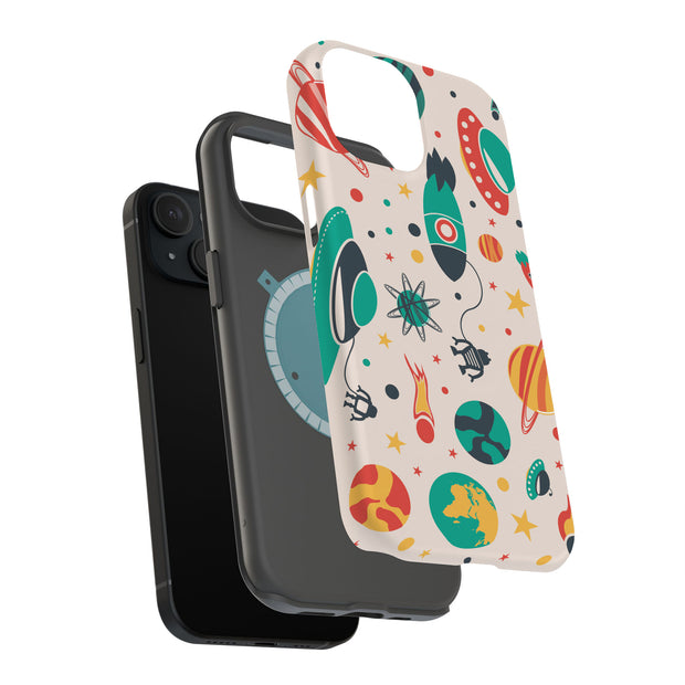 Stars Planets 1 Tough Cases For Apple iPhone (17, 16, 15, 14, 13, 12, 11, X, SE, 8, 7/ Air, Plus, Pro, Max, Mini, XR, XS), Print in USA