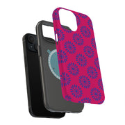 Flower Pink Tough Cases For Apple iPhone (17, 16, 15, 14, 13, 12, 11, X, SE, 8, 7/ Air, Plus, Pro, Max, Mini, XR, XS), Print in USA