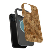 Wood 8 Tough Cases For Apple iPhone (17, 16, 15, 14, 13, 12, 11, X, SE, 8, 7/ Air, Plus, Pro, Max, Mini, XR, XS), Print in USA
