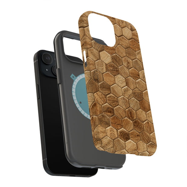 Wood 8 Tough Cases For Apple iPhone (17, 16, 15, 14, 13, 12, 11, X, SE, 8, 7/ Air, Plus, Pro, Max, Mini, XR, XS), Print in USA
