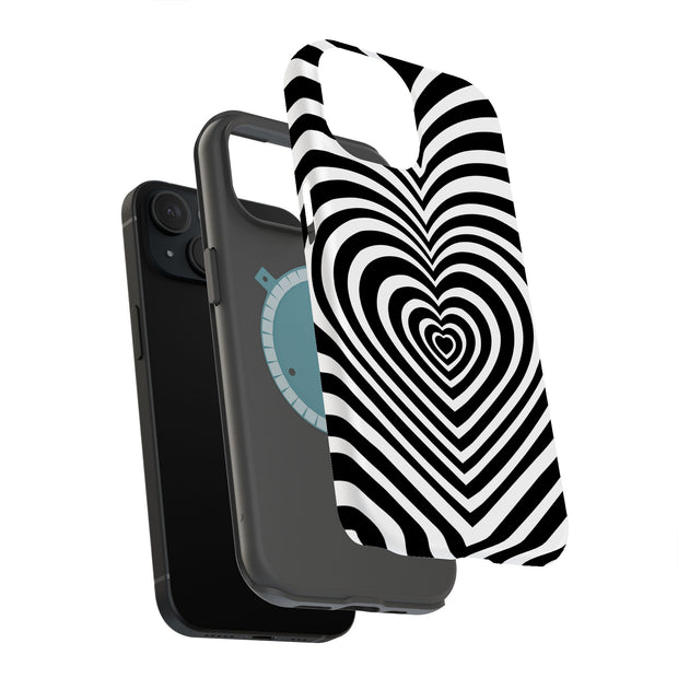 Hearts Hearts Tough Cases For Apple iPhone (17, 16, 15, 14, 13, 12, 11, X, SE, 8, 7/ Air, Plus, Pro, Max, Mini, XR, XS), Print in USA
