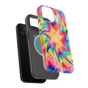 Tie Dye Trippy Tough Cases For Apple iPhone (17, 16, 15, 14, 13, 12, 11, X, SE, 8, 7/ Air, Plus, Pro, Max, Mini, XR, XS), Print in USA