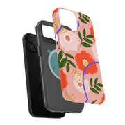 Flower Design Tough Cases For Apple iPhone (17, 16, 15, 14, 13, 12, 11, X, SE, 8, 7/ Air, Plus, Pro, Max, Mini, XR, XS), Print in USA