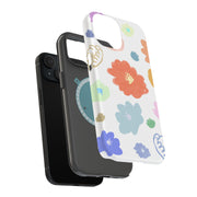 Flower Design 1 Tough Cases For Apple iPhone (17, 16, 15, 14, 13, 12, 11, X, SE, 8, 7/ Air, Plus, Pro, Max, Mini, XR, XS), Print in USA
