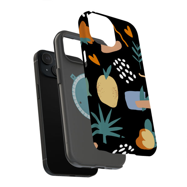 Flower Design 3 Tough Cases For Apple iPhone (17, 16, 15, 14, 13, 12, 11, X, SE, 8, 7/ Air, Plus, Pro, Max, Mini, XR, XS), Print in USA