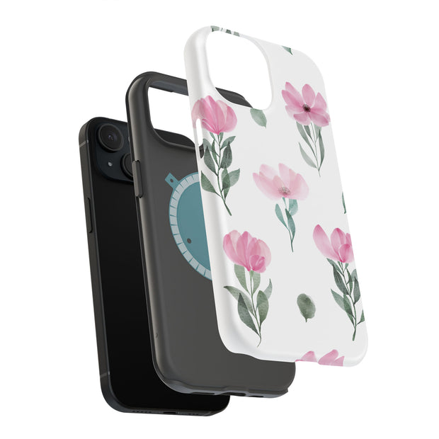 Elegant flower Tough Cases For Apple iPhone (17, 16, 15, 14, 13, 12, 11, X, SE, 8, 7/ Air, Plus, Pro, Max, Mini, XR, XS), Print in USA