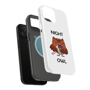 Night Owl  Tough Cases For Apple iPhone (17, 16, 15, 14, 13, 12, 11, X, SE, 8, 7/ Air, Plus, Pro, Max, Mini, XR, XS), Print in USA
