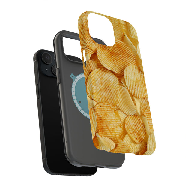 Potato Chips Tough Cases For Apple iPhone (17, 16, 15, 14, 13, 12, 11, X, SE, 8, 7/ Air, Plus, Pro, Max, Mini, XR, XS), Print in USA