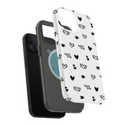 Flying Hearts Tough Cases For Apple iPhone (17, 16, 15, 14, 13, 12, 11, X, SE, 8, 7/ Air, Plus, Pro, Max, Mini, XR, XS), Print in USA