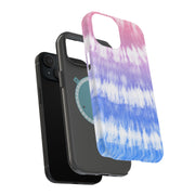 Tie Dye Art Tough Cases For Apple iPhone (17, 16, 15, 14, 13, 12, 11, X, SE, 8, 7/ Air, Plus, Pro, Max, Mini, XR, XS), Print in USA