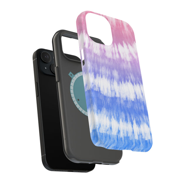 Tie Dye Art Tough Cases For Apple iPhone (17, 16, 15, 14, 13, 12, 11, X, SE, 8, 7/ Air, Plus, Pro, Max, Mini, XR, XS), Print in USA