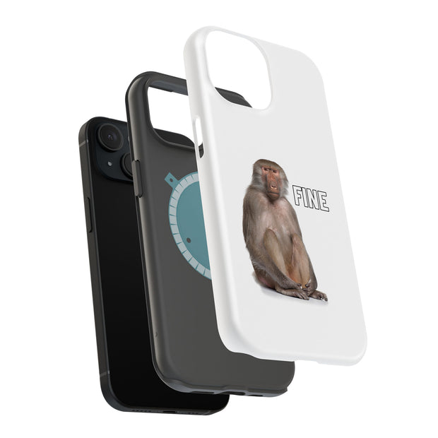 Meme Monkey 3 Tough Cases For Apple iPhone (17, 16, 15, 14, 13, 12, 11, X, SE, 8, 7/ Air, Plus, Pro, Max, Mini, XR, XS), Print in USA