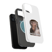 Meme Monkey 4 Tough Cases For Apple iPhone (17, 16, 15, 14, 13, 12, 11, X, SE, 8, 7/ Air, Plus, Pro, Max, Mini, XR, XS), Print in USA