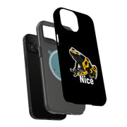 Meme Nice Frog Tough Cases For Apple iPhone (17, 16, 15, 14, 13, 12, 11, X, SE, 8, 7/ Air, Plus, Pro, Max, Mini, XR, XS), Print in USA