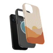 Sunset Pattern Tough Cases For Apple iPhone (17, 16, 15, 14, 13, 12, 11, X, SE, 8, 7/ Air, Plus, Pro, Max, Mini, XR, XS), Print in USA