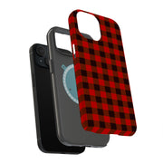 Classic Plaid Tough Cases For Apple iPhone (17, 16, 15, 14, 13, 12, 11, X, SE, 8, 7/ Air, Plus, Pro, Max, Mini, XR, XS), Print in USA