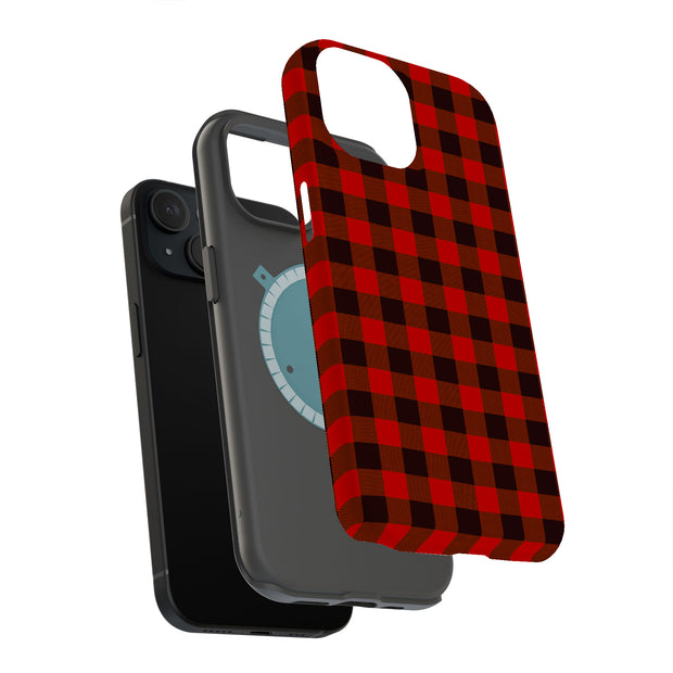 Classic Plaid Tough Cases For Apple iPhone (17, 16, 15, 14, 13, 12, 11, X, SE, 8, 7/ Air, Plus, Pro, Max, Mini, XR, XS), Print in USA