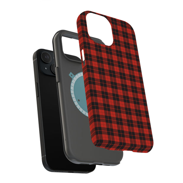 Classic Plaid 2 Tough Cases For Apple iPhone (17, 16, 15, 14, 13, 12, 11, X, SE, 8, 7/ Air, Plus, Pro, Max, Mini, XR, XS), Print in USA