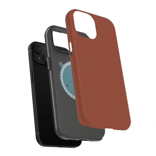 Burnt Umber Tough Cases For Apple iPhone (17, 16, 15, 14, 13, 12, 11, X, SE, 8, 7/ Air, Plus, Pro, Max, Mini, XR, XS), Print in USA