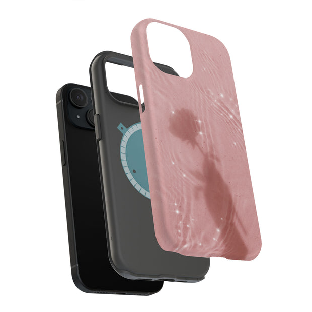 Rose Shadow Tough Cases For Apple iPhone (17, 16, 15, 14, 13, 12, 11, X, SE, 8, 7/ Air, Plus, Pro, Max, Mini, XR, XS), Print in USA