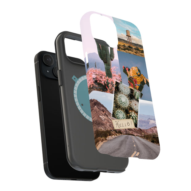 Desert Cactus Tough Cases For Apple iPhone (17, 16, 15, 14, 13, 12, 11, X, SE, 8, 7/ Air, Plus, Pro, Max, Mini, XR, XS), Print in USA