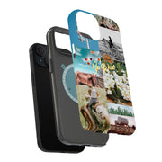 Go West Collage Tough Cases For Apple iPhone (17, 16, 15, 14, 13, 12, 11, X, SE, 8, 7/ Air, Plus, Pro, Max, Mini, XR, XS), Print in USA