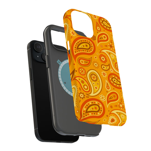 Yellow Bandana Tough Cases For Apple iPhone (17, 16, 15, 14, 13, 12, 11, X, SE, 8, 7/ Air, Plus, Pro, Max, Mini, XR, XS), Print in USA