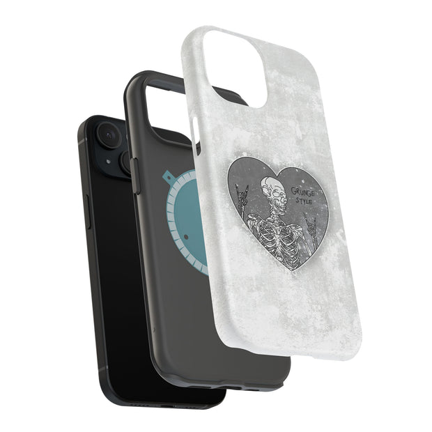 Skeleton Love Tough Cases For Apple iPhone (17, 16, 15, 14, 13, 12, 11, X, SE, 8, 7/ Air, Plus, Pro, Max, Mini, XR, XS), Print in USA