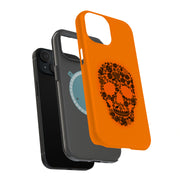 Skull Flower Tough Cases For Apple iPhone (17, 16, 15, 14, 13, 12, 11, X, SE, 8, 7/ Air, Plus, Pro, Max, Mini, XR, XS), Print in USA