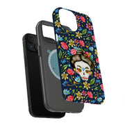 Skull Floral Tough Cases For Apple iPhone (17, 16, 15, 14, 13, 12, 11, X, SE, 8, 7/ Air, Plus, Pro, Max, Mini, XR, XS), Print in USA