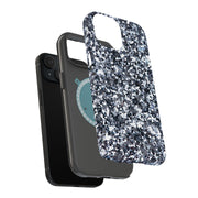 Blk Wht Pattern Tough Cases For Apple iPhone (17, 16, 15, 14, 13, 12, 11, X, SE, 8, 7/ Air, Plus, Pro, Max, Mini, XR, XS), Print in USA