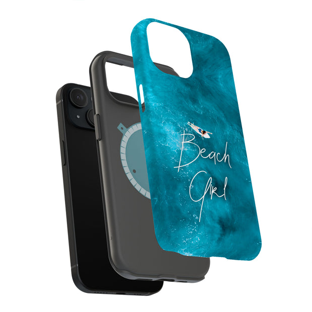 Sexy Beach Girl Tough Cases For Apple iPhone (17, 16, 15, 14, 13, 12, 11, X, SE, 8, 7/ Air, Plus, Pro, Max, Mini, XR, XS), Print in USA